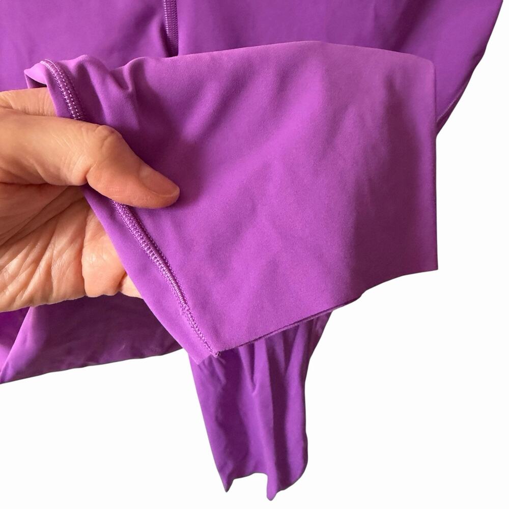Lululemon Womens 10 Base Pace High Rise Crop 23" Leggings Purple Solid Pockets - Picture 4 of 9